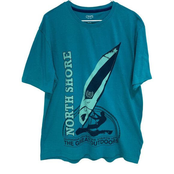 1135 Chaps Graphic Loose Fit  Short Sleeve Tee - Picture 1 of 2
